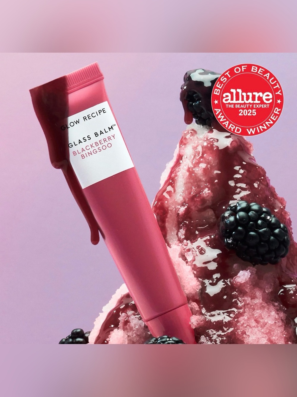 GLOW RECIPE GLASS BALM LIP TREATMENT- BLACKBERRY BINGSOO